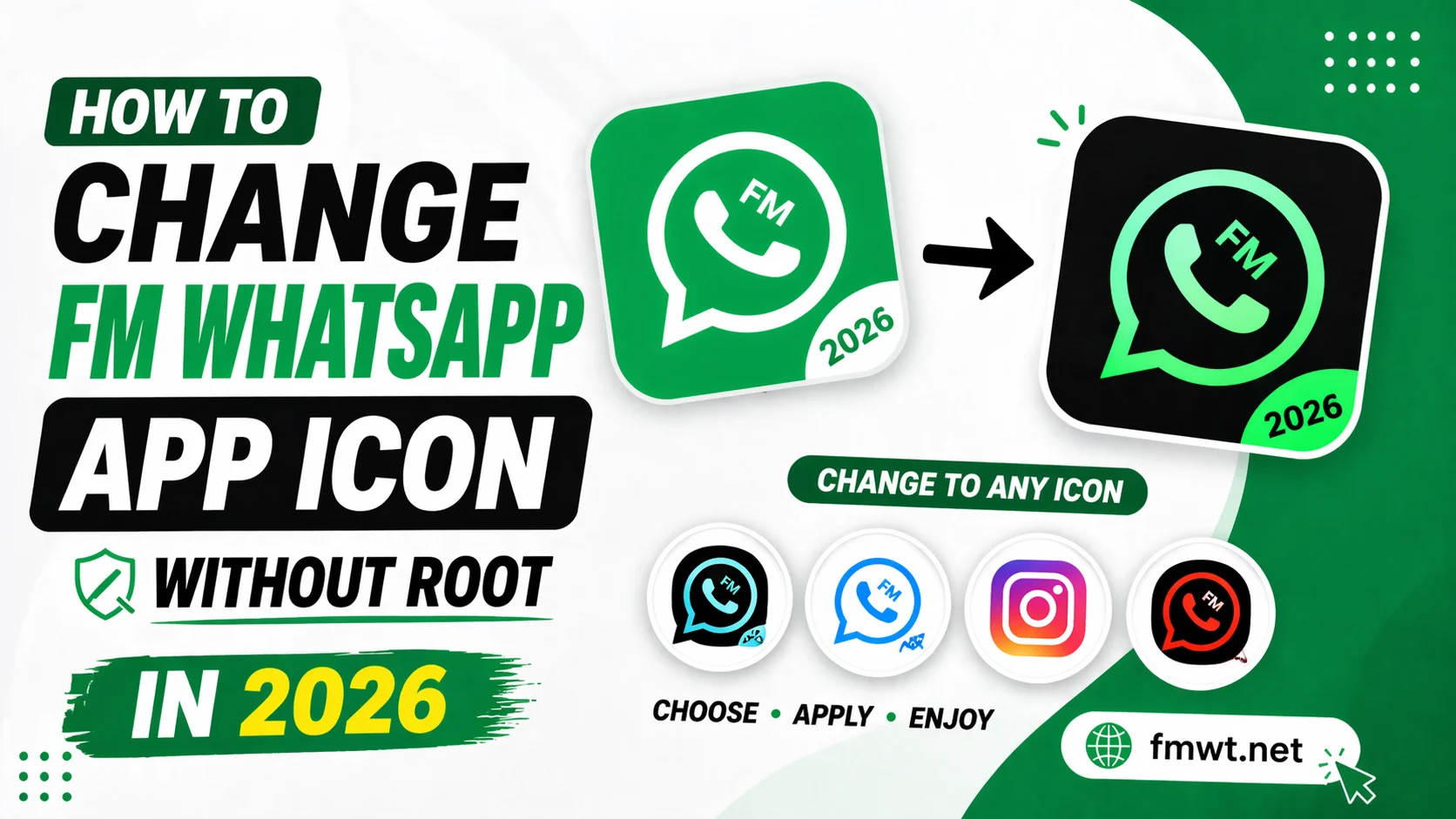Change FM WhatsApp icon without Root